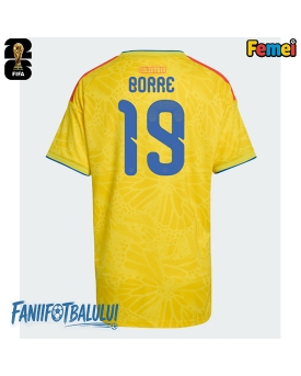 Columbia Rafael Santos Borre #19 Echipament de Fotbal Replică Mondial 2026 Femei Acasa